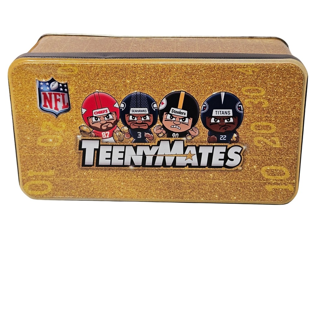 Party Animal NFL TeenyMates Lot of 20 Gold Box Collector 3 Tins 5 Gold Coaches